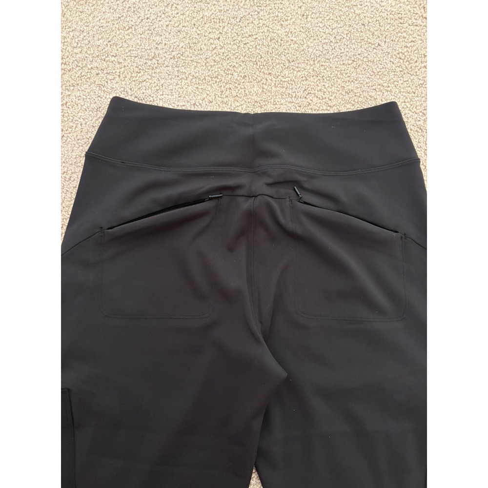 Athleta Women Headlands Hybrid Cargo Tight Size 12 Black Hiking Trekking Pants - Picture 9 of 13